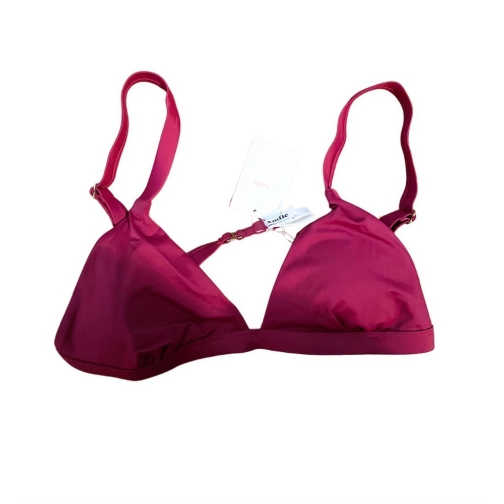 NWT Andie Swim  - The Caicos Top in Plum